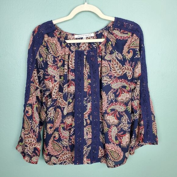 Collective Concepts Paisley Blouse Size Medium - Picture 1 of 5
